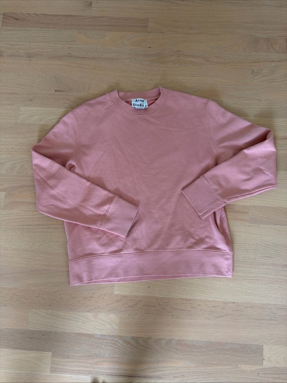 ACNE Studios Pink Salmon Sweatshirt Crewneck Boxy M French Terry